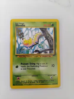 Weedle 69/102 1999 Base Set WOTC Vintage Pokemon Card LP - Image 1