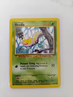 Weedle 69/102 1999 Base Set WOTC Vintage Pokemon Card LP - Image 1