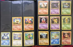 Pokemon Base Set Complete Common & Uncommon WOTC 1999 Pokemon Card Lot LP-HP - Image 1