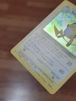 Raichu 14/102 - Base Set Unlimited - WOTC Holo Rare Pokemon Card - Vintage - MP - Image 4