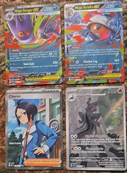 Pokemon ASCENDED HEROES 9-Card Lot EX/ILLUSTRATION AND ULTRA RARE CARDS 🔥NM - Image 2