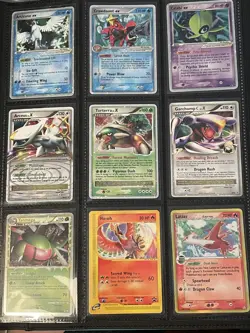 Vintage Pokemon Card Lot 171 Cards (Includes ex, LV.X, Prime, Holo) with Binder - Image 1