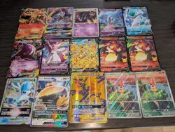 15 Pokemon Jumbo Oversized Card Lot V/GX/EX/MEGA Gengar Charizard Snorlax - Image 1