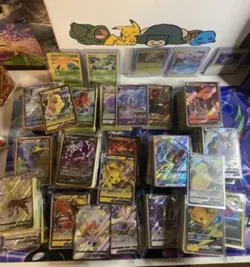 100 Pokemon Cards - V/EX Ultra Rare Card - With Holos - Pokemon TCG Bulk Lot - Image 1
