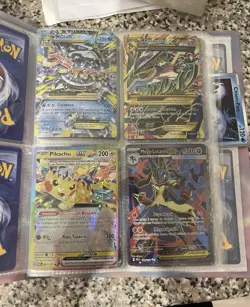 Pokemon TCG 4-Card Lot Spanish Holo EX/Mega Pikachu EX M Rayquaza EX 2016 - Image 1