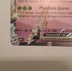 Pokemon TCG 6 Card Holo Full Art ex/EX Lot Vespiquen 096/197 Dragapult 130/167 - Image 4