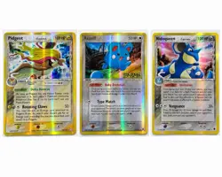 Pokemon TCG EX Delta Species Holo 3-Card Lot Pidgeot Azurill Nidoqueen #s - Image 1
