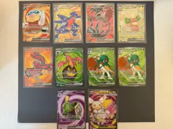 Pokemon TCG ex Full Art Holo Card Lot 10 Mamoswine Garchomp - Image 1