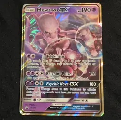 Pokemon TCG Mewtwo Holo Promo 4 Card Lot GX/EX SM196 XY107 081/182 - Image 5