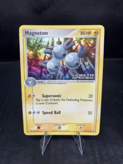 Pokemon TCG Magneton EX Delta Species 48/113 Reverse Holo 80 HP English 2005 - Image 1