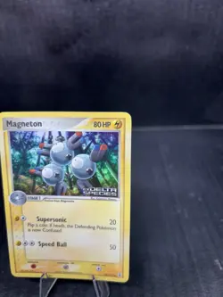 Pokemon TCG Magneton EX Delta Species 48/113 Reverse Holo 80 HP English 2005 - Image 3