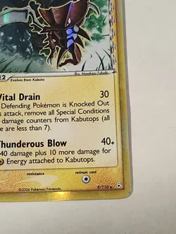 2006 Pokemon Holon Phantoms EX - Kabutops Delta Species 9/110 Holo Rare - LP - Image 4