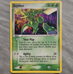 Pokemon TCG Scyther 46/115 EX Unseen Forces Reverse Holo EN Uncommon 60HP 2005 - Image 1