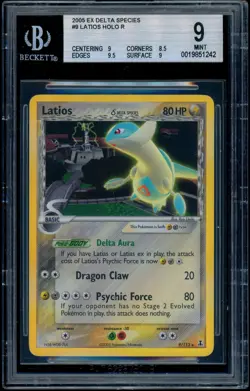 Pokemon EX DELTA SPECIES - #9/113 Latios - Holo - ENG - BGS 9 MINT - Image 1