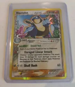 Pokemon TCG Blastoise EX Crystal Guardians Holo Card 2/100 Delta Species - Image 1
