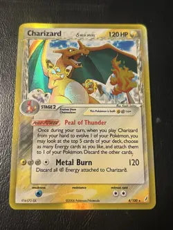 Pokemon TCG Charizard EX Crystal Guardians Holo Rare Card 4/100 Delta Species - Image 1