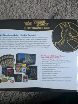 Pokemon TCG Crown Zenith Elite Trainer Box Lucario w/ Booster & Promo Sealed - Image 2