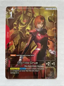 Gundam Card Game Marida Cruz GD01-093 R+ English - Image 1