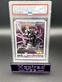 Pokemon TCG 2019 Japanese SM Promo Armored Mewtwo Full Art Holo #365 PSA 10 - Image 1