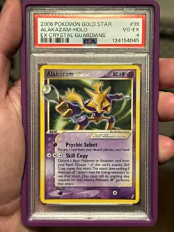 PSA Graded Pokemon Gold Star ⭐ Holo 3-Card Lot Alakazam Raikou Suicune - Image 1