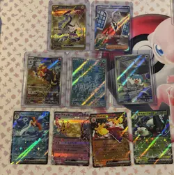 Japanese Scarlet & Violet EX Pokemon Card Lot 9 Cards Total-2 SRs, 3 ARs, 4 Exs - Image 1