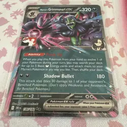 Marnie’s Grimmsnarl Ex 136/182 NM - Prize Pack Series 9 - Play! Pokemon Stamped - Image 2