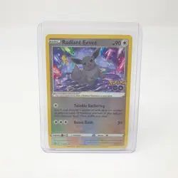 Radiant Eevee SWSH230 Black Star Promo Holo Rare Pokemon Go TCG Card ENG - Image 3