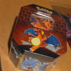 Pokemon TCG Hidden Fates Tin Charizard GX Factory SEALED - Image 1