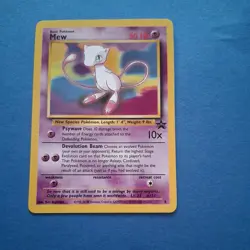 Pokemon Card Mew 8 Wizards Black Star Promo 1999-2000 see scan - Image 1