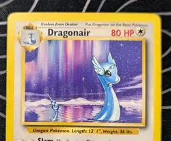 Dragonair 18/102 Base Set Rare Pokemon Tcg Card Vintage Wotc Moderately Played - Image 2