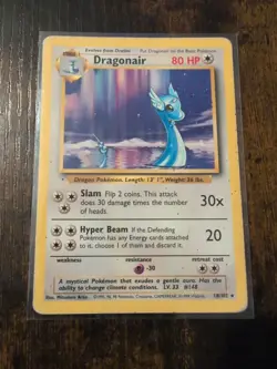 Dragonair Base Set Unlimited 18/102 Played Pokemon TCG - Image 1