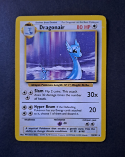 Pokemon TCG Dragonair 18/102 Base Set Rare Regular Unlimited English 1999 LP+ - Image 1