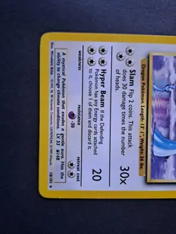 Pokemon TCG Dragonair 18/102 Base Set Rare Regular Unlimited English 1999 LP+ - Image 3