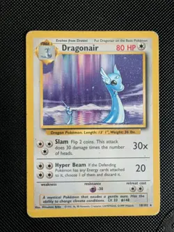 Pokemon TCG Dragonair Base Set 18/102 Regular Rare Card MP ✅ - Image 1
