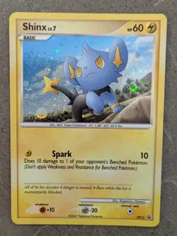 Pokemon Card 2007 SHINX Holo DP15 Diamond & Pearl Black Star Promo NM/LP - Image 1