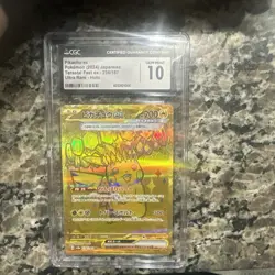 Pikachu EX Terastal Fest EX Holo Card 236/187 Japanese CGC Gem Mint 10 - Image 1
