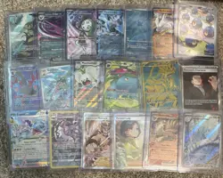 Pokemon Lot Of 19 Modern Holo Cards Full Art Illustration Secret Rare Pack Fresh - Image 1