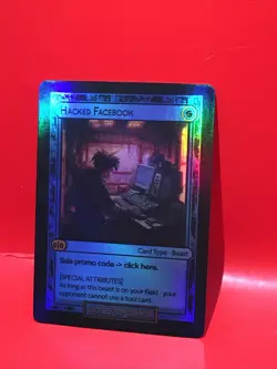 Divorced Dads Court of Chaos Hacked Facebook - Beast Card HOLO V1 MISPRINT - Image 1