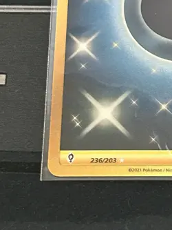 Pokemon TCG SWSH Evolving Skies Gold Secret Dark Energy Card 236/203 - Image 5