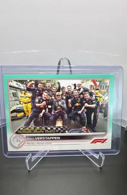 2022 Topps Formula 1 - Grand Prix Winners Max Verstappen #155 Aqua /199 - Image 1