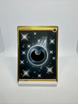 Pokemon Dark Secret Rare Gold Energy Holo 236/203 Evolving Skies Trading Card NM - Image 1