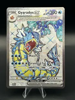 Pokemon Gyarados EX TCG Scarlet Violet Base Set Holo Ultra Rare Card 225/198 - Image 1