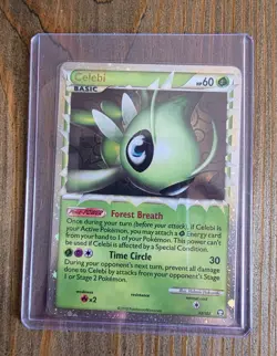 Celebi Prime 92/102 HGSS Triumphant holo Pokemon card Nintendo rare - Image 4