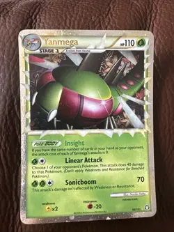 Yanmega Prime 98/102 HGSS Triumphant Pokemon Card Holo Foil Rare 98/102 - Image 1