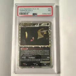 Pokemon 2010 Undaunted Umbreon Prime Holo 86/90 English PSA 7 - Image 1