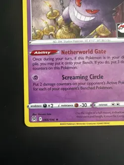 Gengar 066/196 Play! Prize Pack Series 3 Stamped Pokemon TCG Card - Image 5
