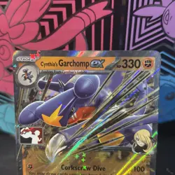Cynthia's Garchomp EX 104/182 | Play! Pokemon Prize Pack | STAMPED Card - Image 3
