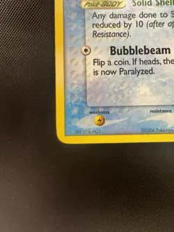 Pokemon Squirtle EX Crystal Guardians Regular Common Card 64/100 Basic LP+ - Image 4