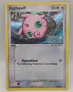Pokemon Jigglypuff 53/100 EX Crystal Guardians Reverse Holo 50HP Basic 2006 - Image 2