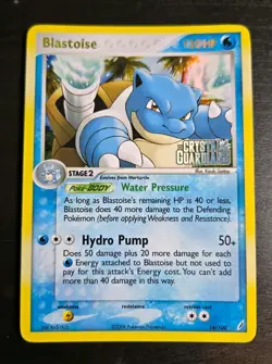 Pokemon EX Crystal Guardians Blastoise Reverse Holo Stamped #14/100 - 2006 - Image 1